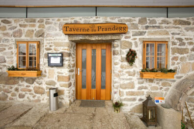 Gastgarten Prandegg Eingang