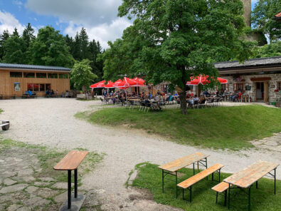 Gastgarten Prandegg Schatten